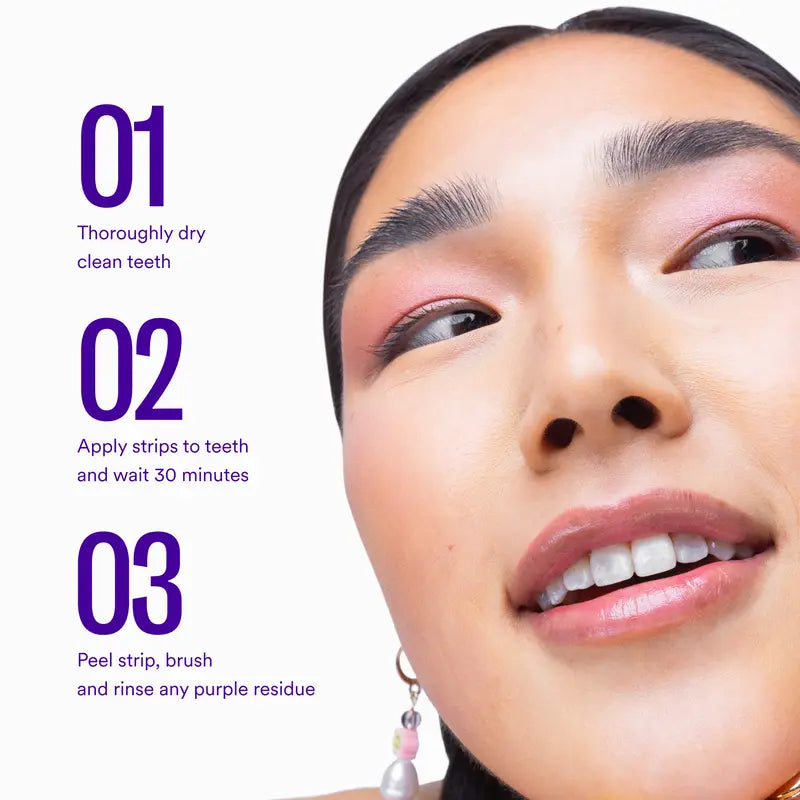 Teeth whitening stripes